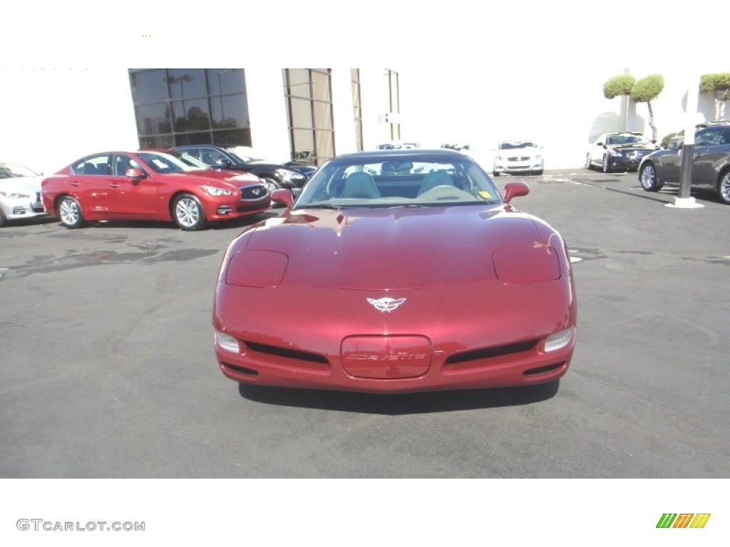 2003 Corvette 50th Anniversary Edition Coupe - 50th Anniversary Red / Shale photo #3
