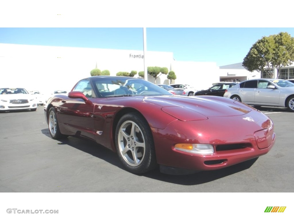 2003 Corvette 50th Anniversary Edition Coupe - 50th Anniversary Red / Shale photo #4