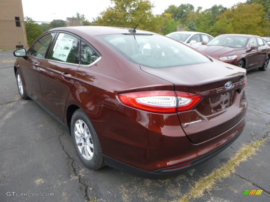 2015 Fusion S - Bronze Fire Metallic / Earth Gray photo #4