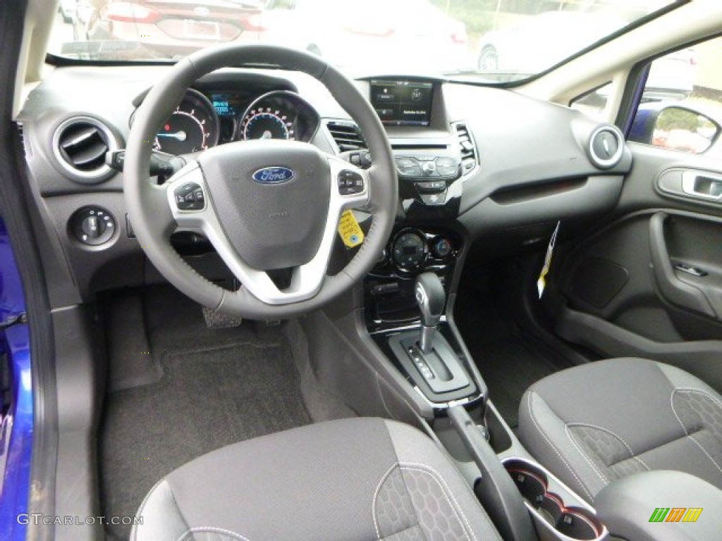 Charcoal Black Interior 2015 Ford Fiesta SE Sedan Photo #97759396