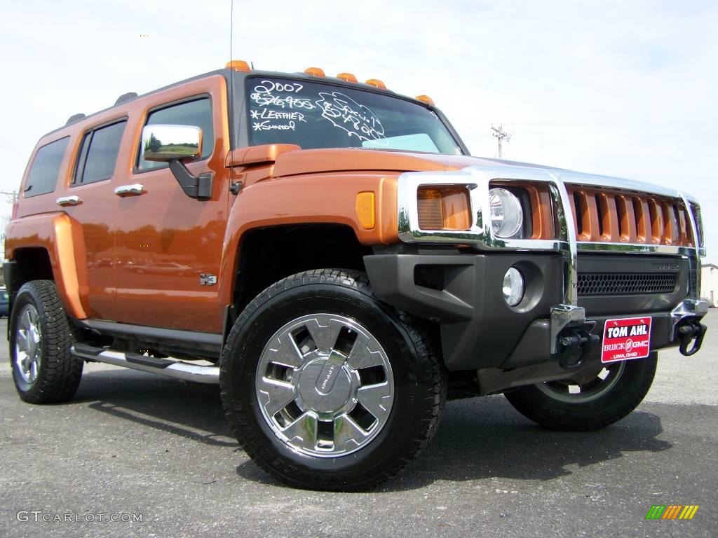 2007 H3 X - Desert Orange Metallic / Ebony Black photo #1