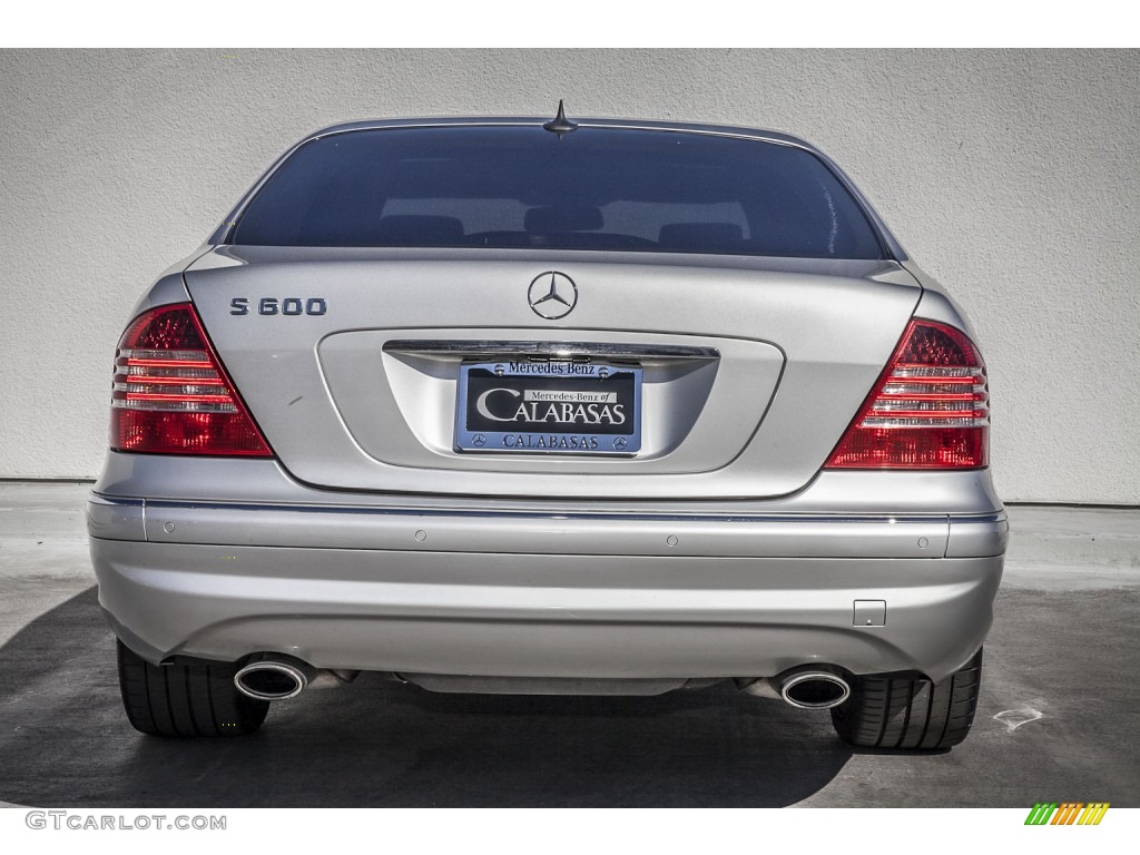 2004 S 600 Sedan - Brilliant Silver Metallic / Black photo #3