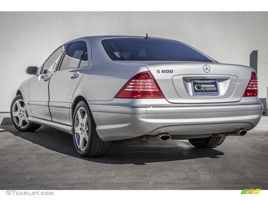 2004 S 600 Sedan - Brilliant Silver Metallic / Black photo #10