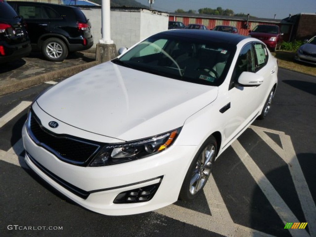 2015 Optima SXL Turbo - Snow White Pearl / Gray photo #4