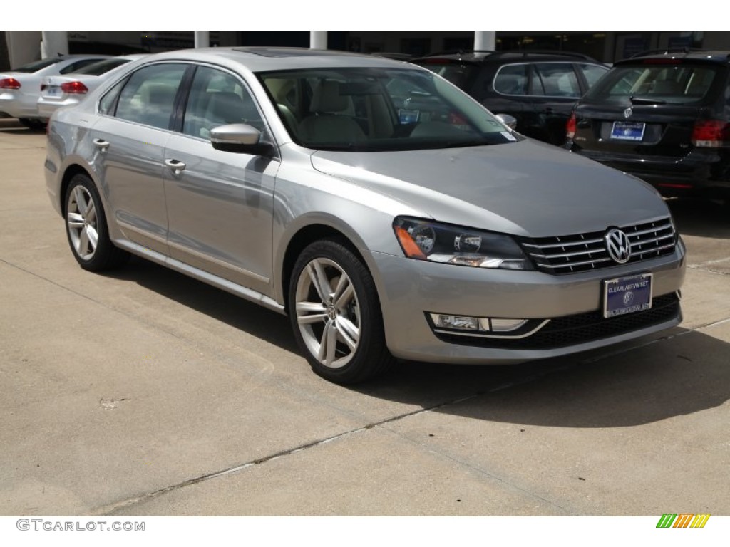 2014 Passat TDI SEL Premium - Tungsten Silver Metallic / Cornsilk Beige photo #1