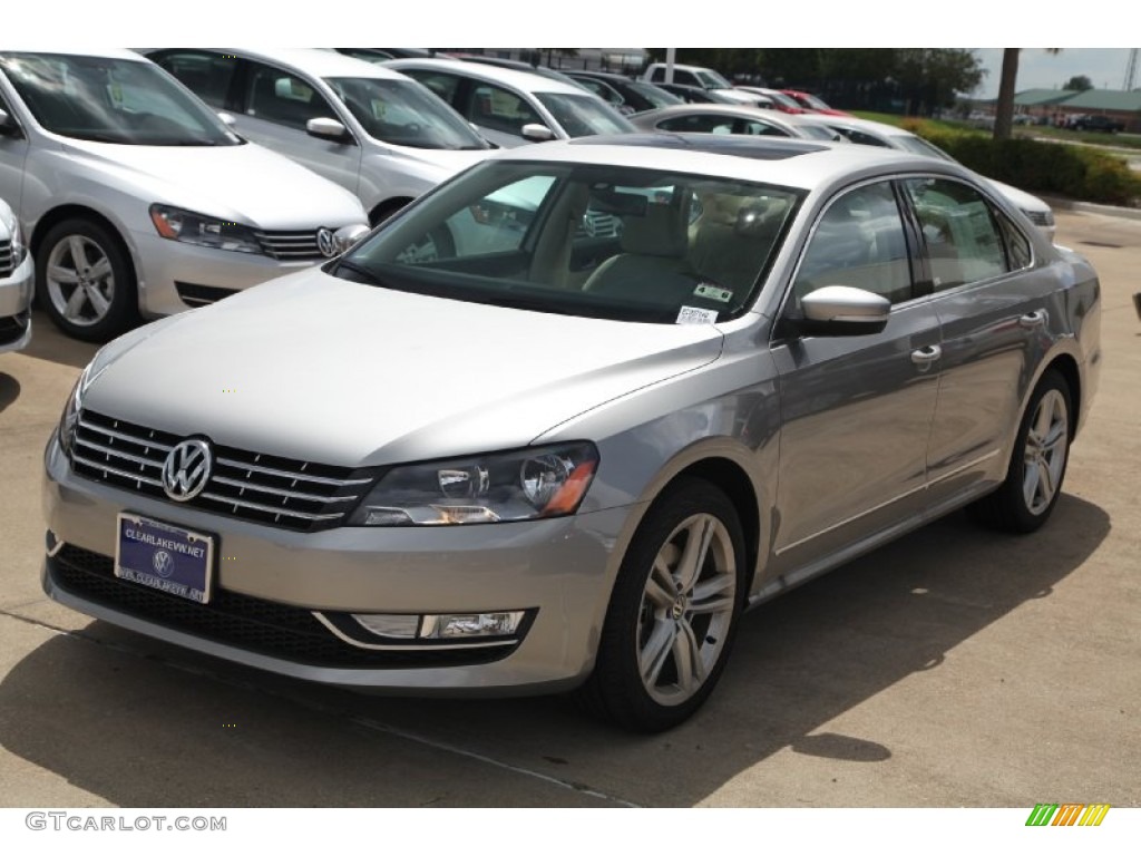 2014 Passat TDI SEL Premium - Tungsten Silver Metallic / Cornsilk Beige photo #3