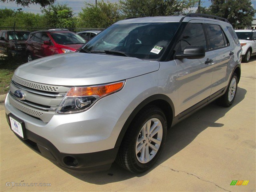 2015 Explorer FWD - Ingot Silver / Medium Light Stone photo #39
