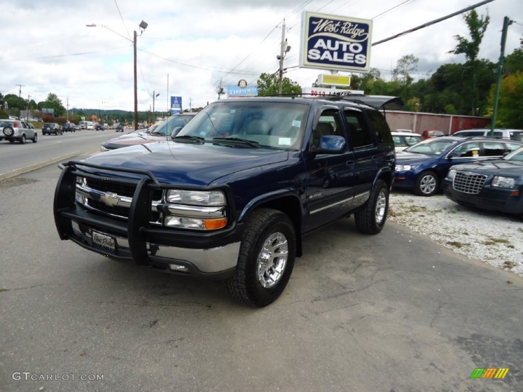 2002 Tahoe LT 4x4 - Indigo Blue Metallic / Tan/Neutral photo #1