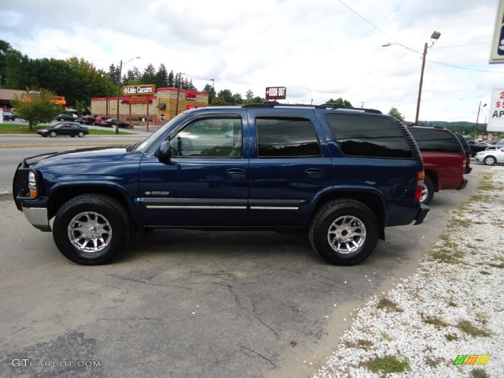 2002 Tahoe LT 4x4 - Indigo Blue Metallic / Tan/Neutral photo #3