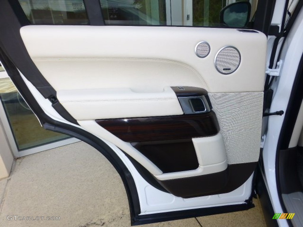 2014 Land Rover Range Rover HSE Espresso/Ivory Door Panel Photo #97772324