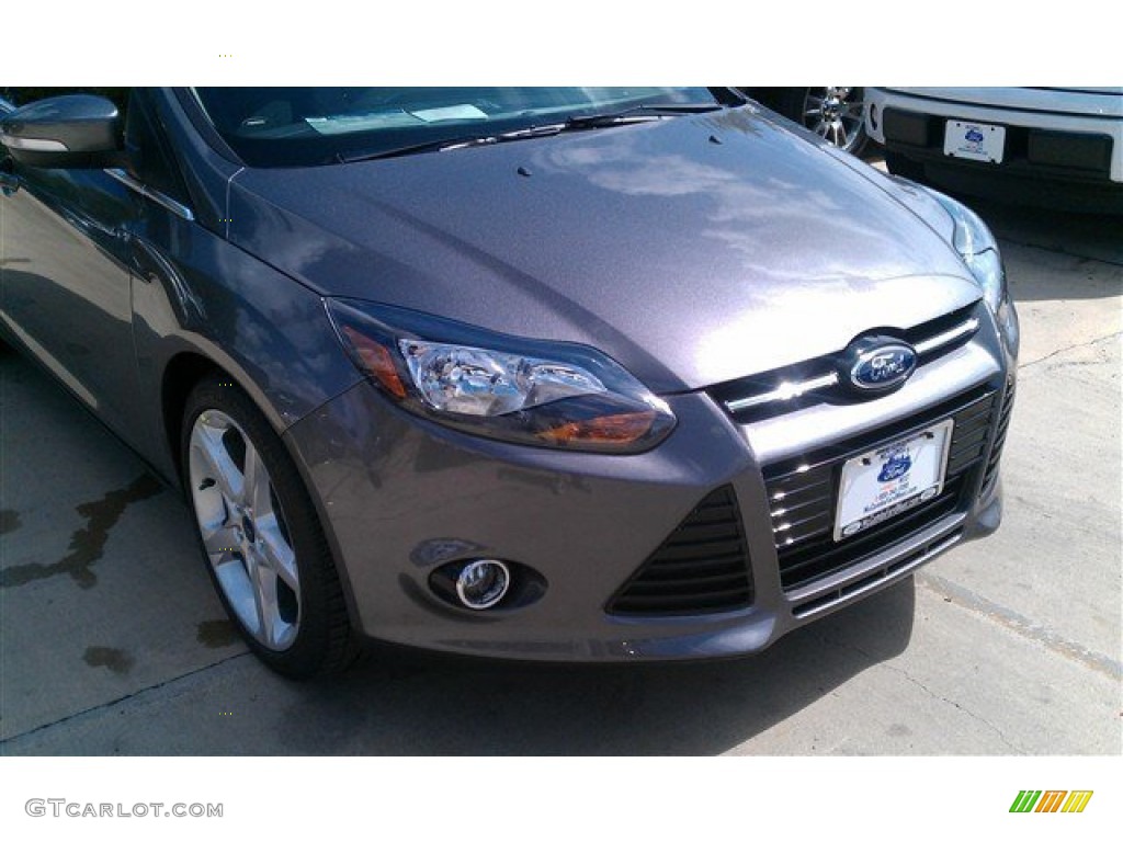 2014 Focus Titanium Hatchback - Sterling Gray / Charcoal Black photo #37