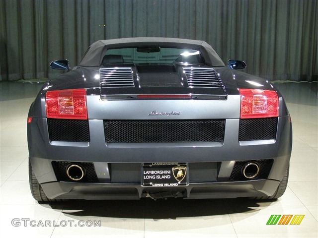 2007 Lamborghini Gallardo Spyder, Grey Metallic / Black, Rear 2007 Lamborghini Gallardo Spyder Parts