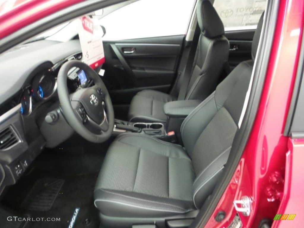 Black Softex Interior 2015 Toyota Corolla S Plus Photo #97774202