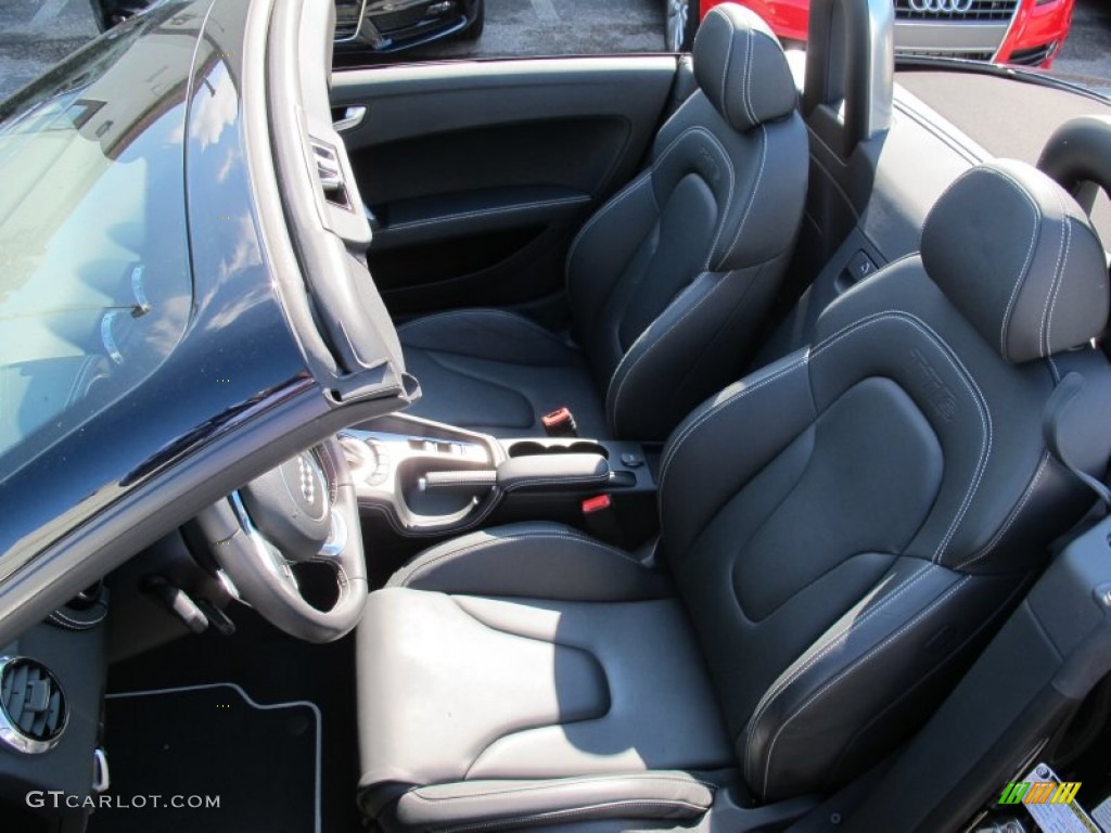 Black Interior 2013 Audi TT S 2.0T quattro Roadster Photo #97777352