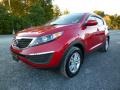 2011 Signal Red Kia Sportage LX AWD  photo #3