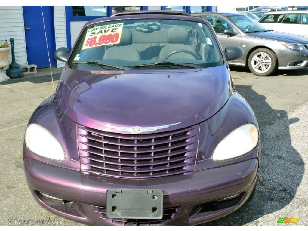 2005 PT Cruiser Touring Turbo Convertible - Dark Plum Pearl / Dark Slate Gray photo #2