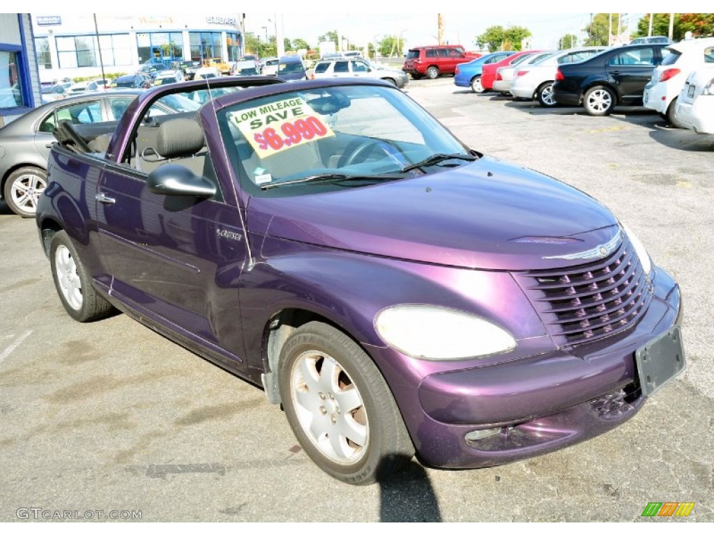 2005 PT Cruiser Touring Turbo Convertible - Dark Plum Pearl / Dark Slate Gray photo #3