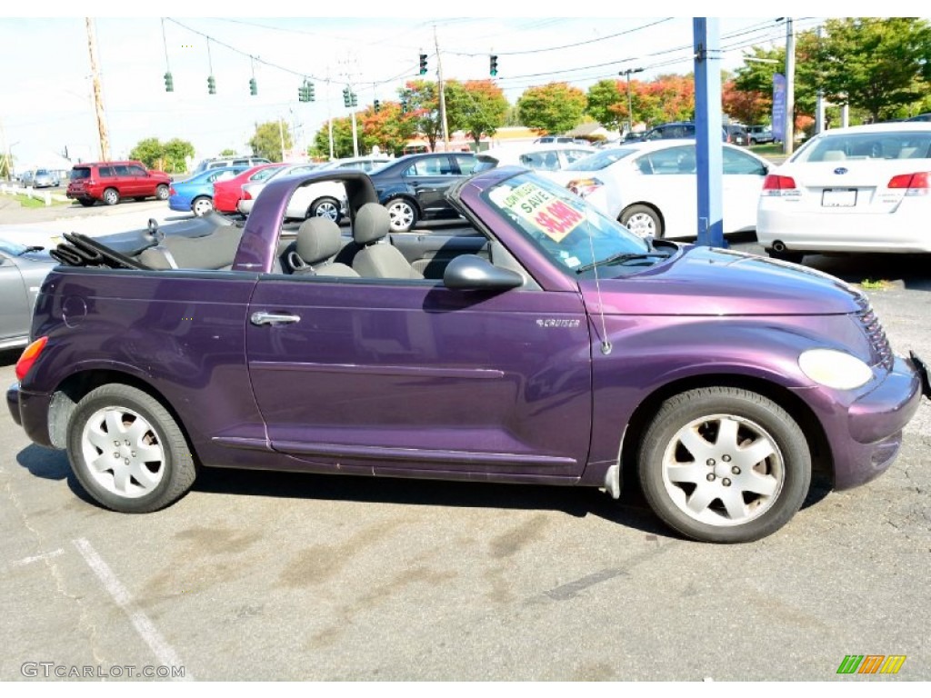 2005 PT Cruiser Touring Turbo Convertible - Dark Plum Pearl / Dark Slate Gray photo #4