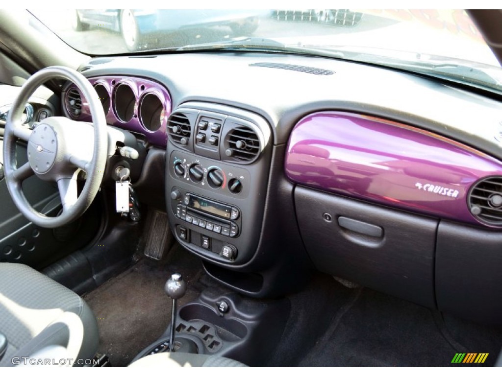 2005 PT Cruiser Touring Turbo Convertible - Dark Plum Pearl / Dark Slate Gray photo #9