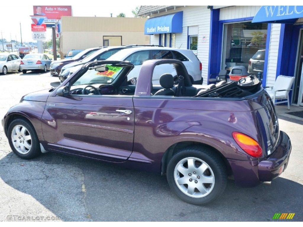 2005 PT Cruiser Touring Turbo Convertible - Dark Plum Pearl / Dark Slate Gray photo #10