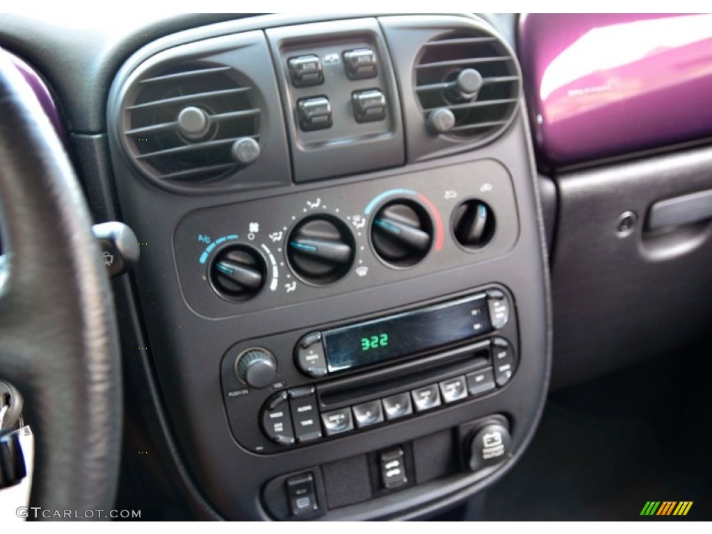 2005 PT Cruiser Touring Turbo Convertible - Dark Plum Pearl / Dark Slate Gray photo #11