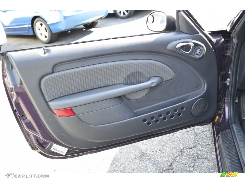 2005 PT Cruiser Touring Turbo Convertible - Dark Plum Pearl / Dark Slate Gray photo #15