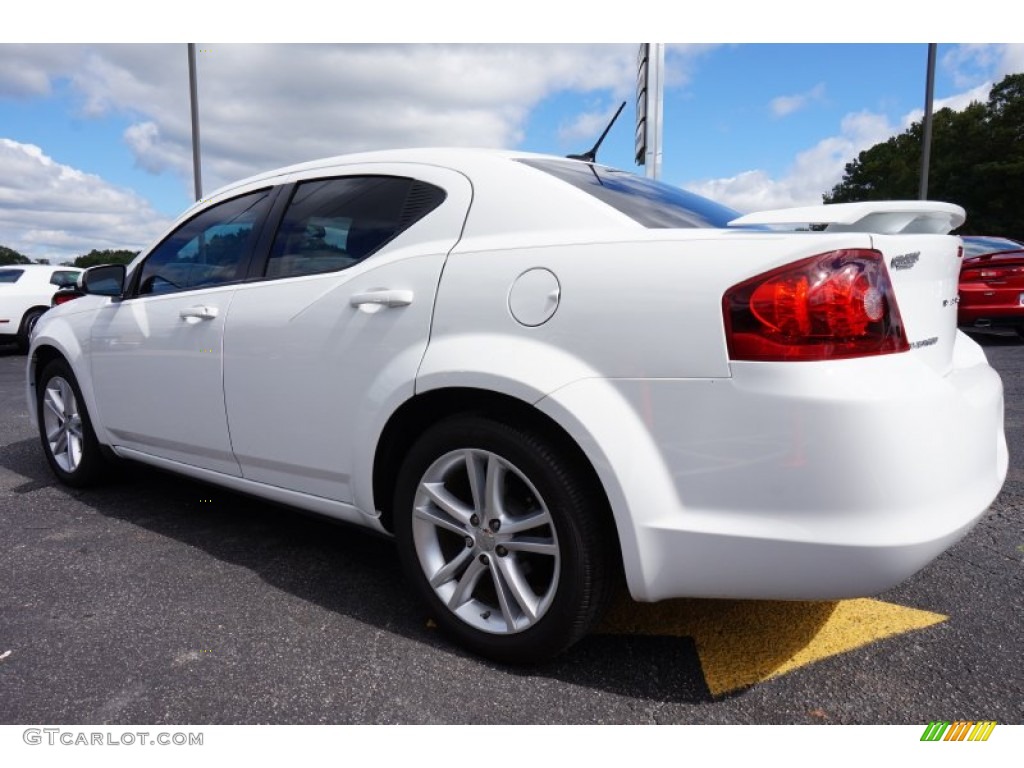 2013 Avenger SXT - New Bright White / Black/Light Frost Beige photo #5