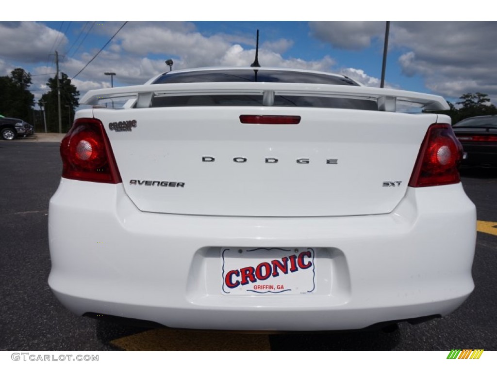 2013 Avenger SXT - New Bright White / Black/Light Frost Beige photo #6