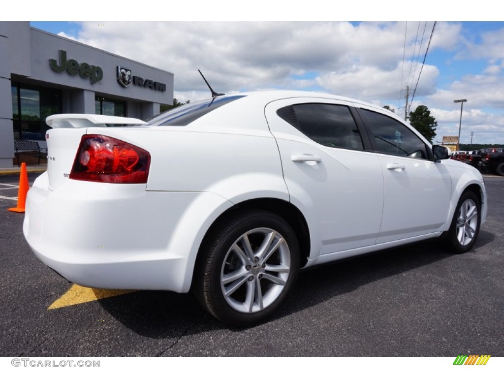 2013 Avenger SXT - New Bright White / Black/Light Frost Beige photo #7