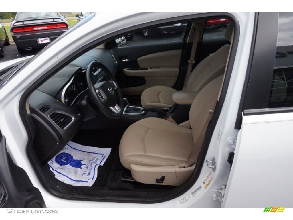 2013 Avenger SXT - New Bright White / Black/Light Frost Beige photo #9
