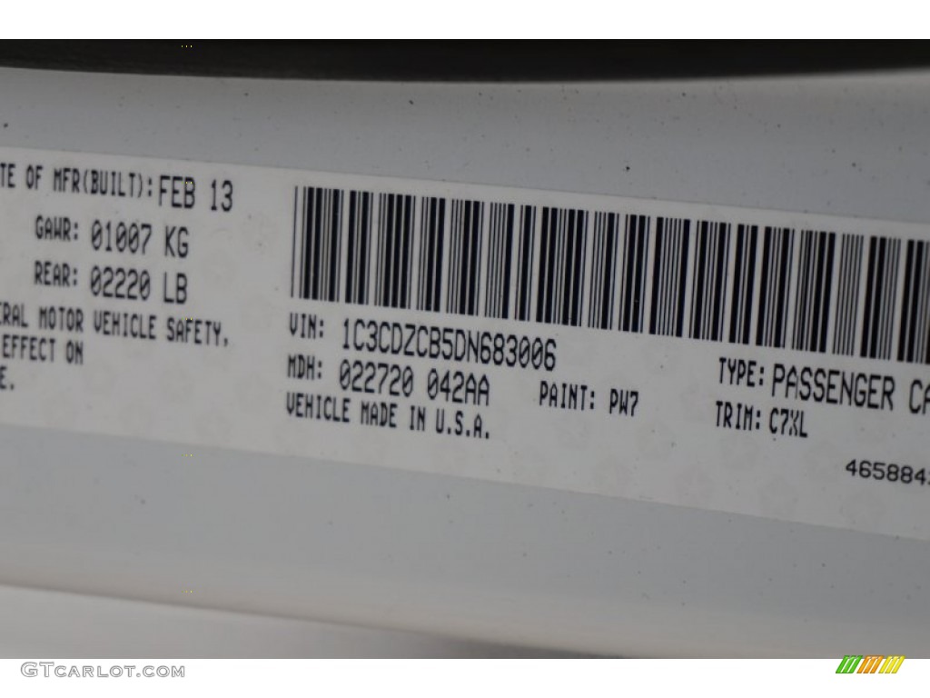 2013 Avenger SXT - New Bright White / Black/Light Frost Beige photo #27