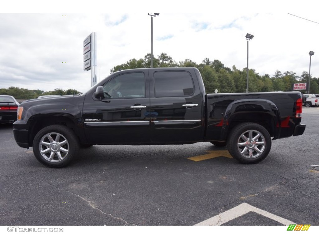 2013 Sierra 1500 Denali Crew Cab - Onyx Black / Cocoa/Light Cashmere photo #4