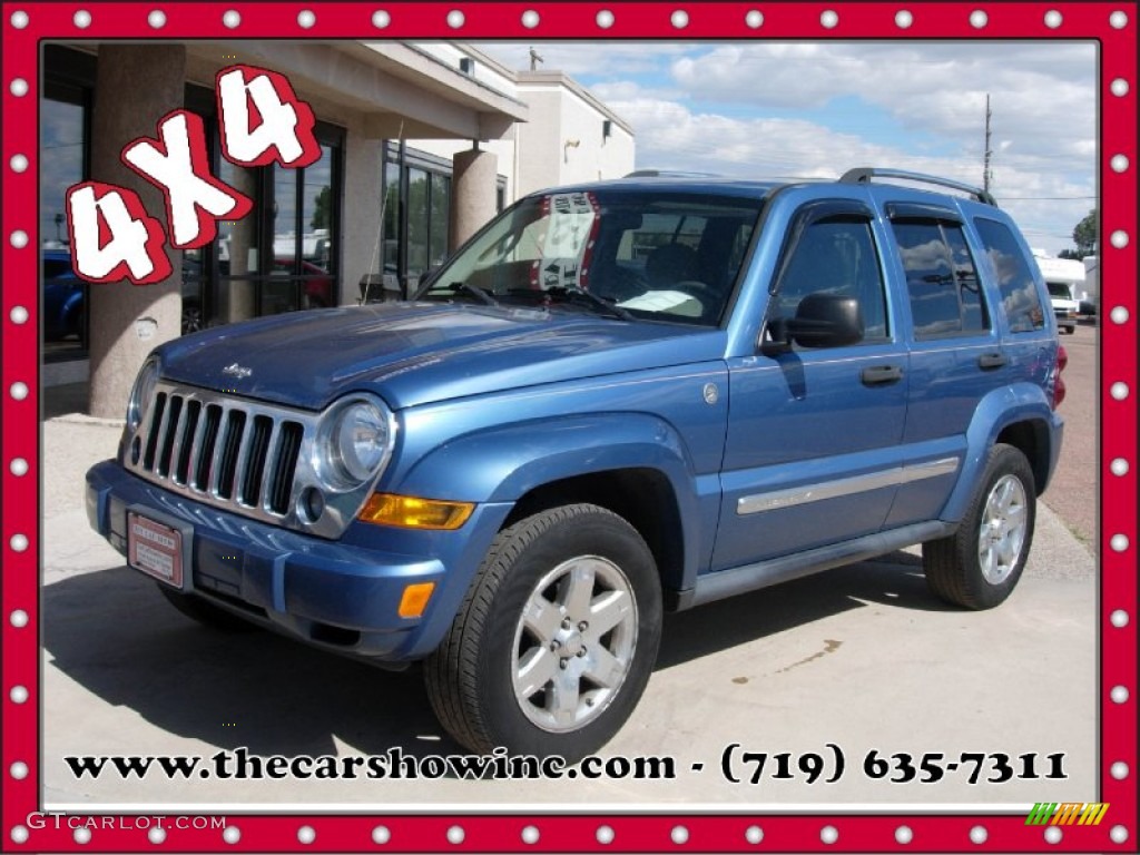 2005 Liberty Limited 4x4 - Atlantic Blue Pearlcoat / Medium Slate Gray photo #1