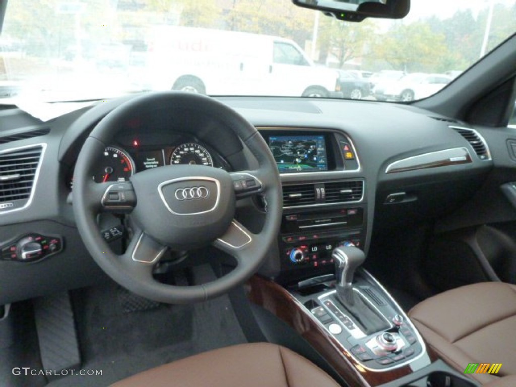 2015 Audi Q5 2.0 TFSI Premium Plus quattro Chestnut Brown Dashboard Photo #97784508