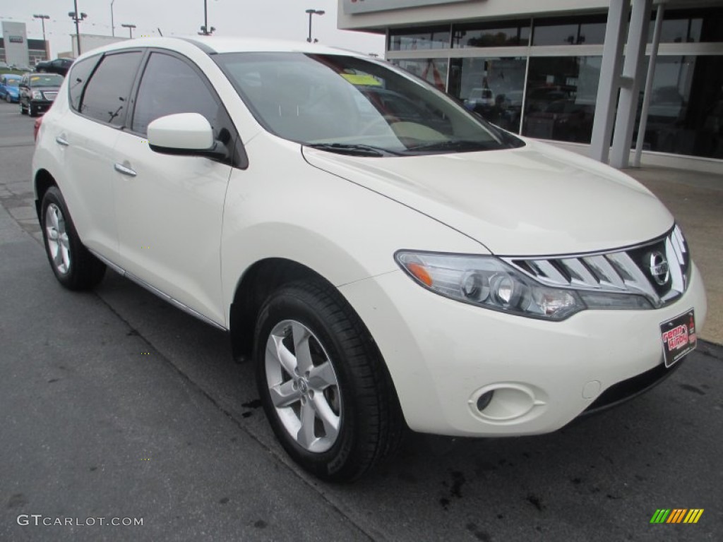 2010 Murano S AWD - Glacier White Pearl / Beige photo #1