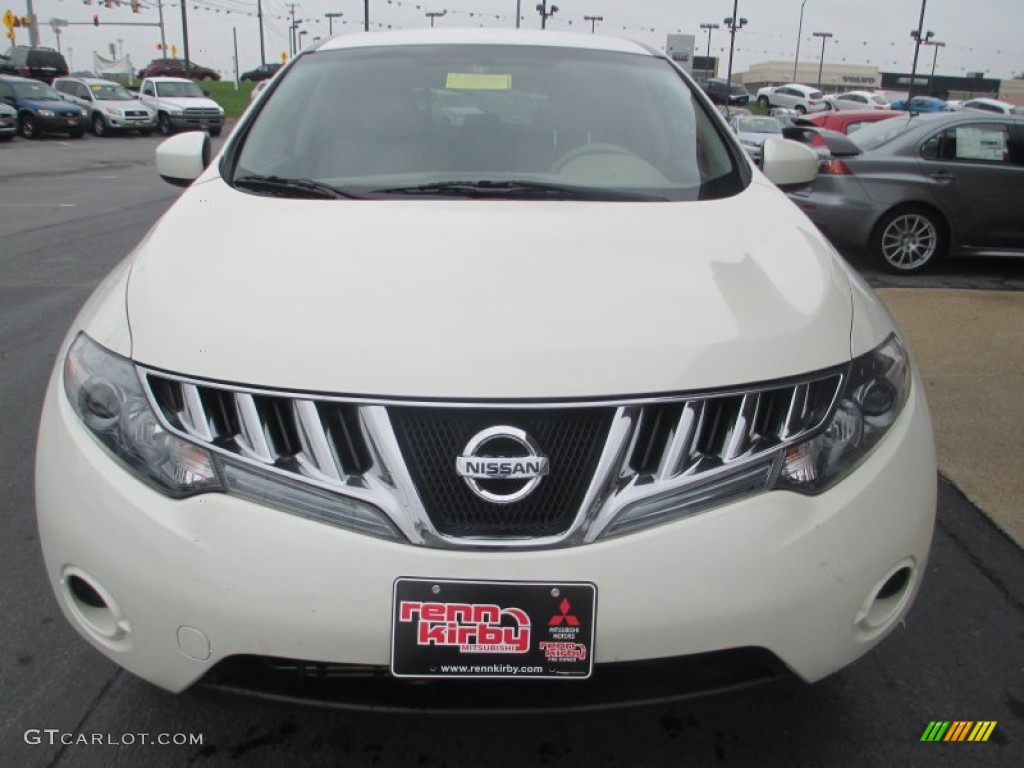 2010 Murano S AWD - Glacier White Pearl / Beige photo #2