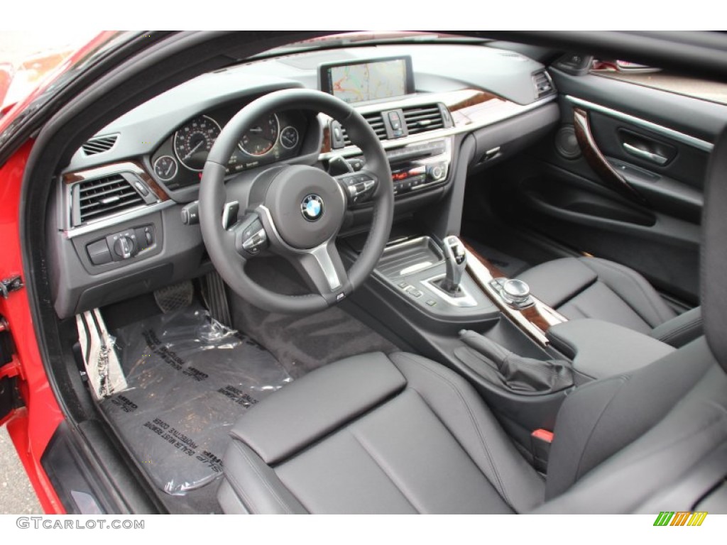 Black Interior 2014 BMW 4 Series 428i xDrive Coupe Photo #97787631