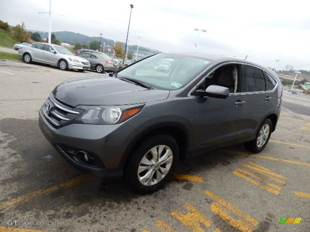 2012 CR-V EX 4WD - Polished Metal Metallic / Gray photo #6