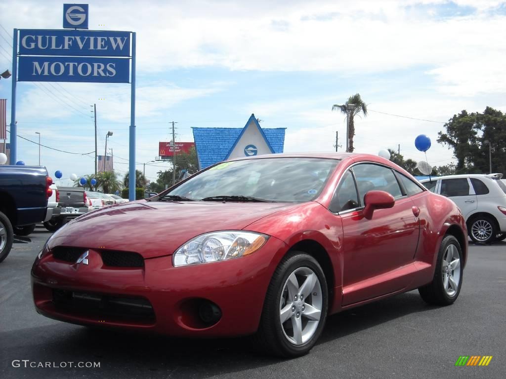 2008 Eclipse GS Coupe - Rave Red / Medium Gray photo #1