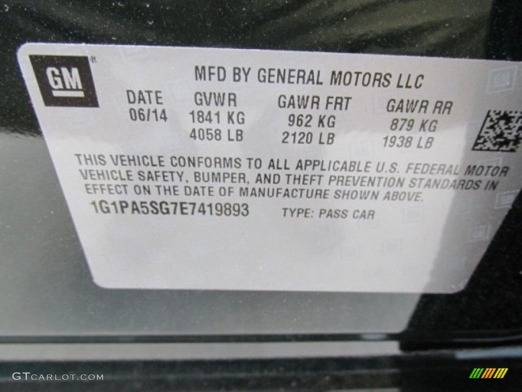 2014 Cruze LS - Rainforest Green Metallic / Jet Black/Medium Titanium photo #19