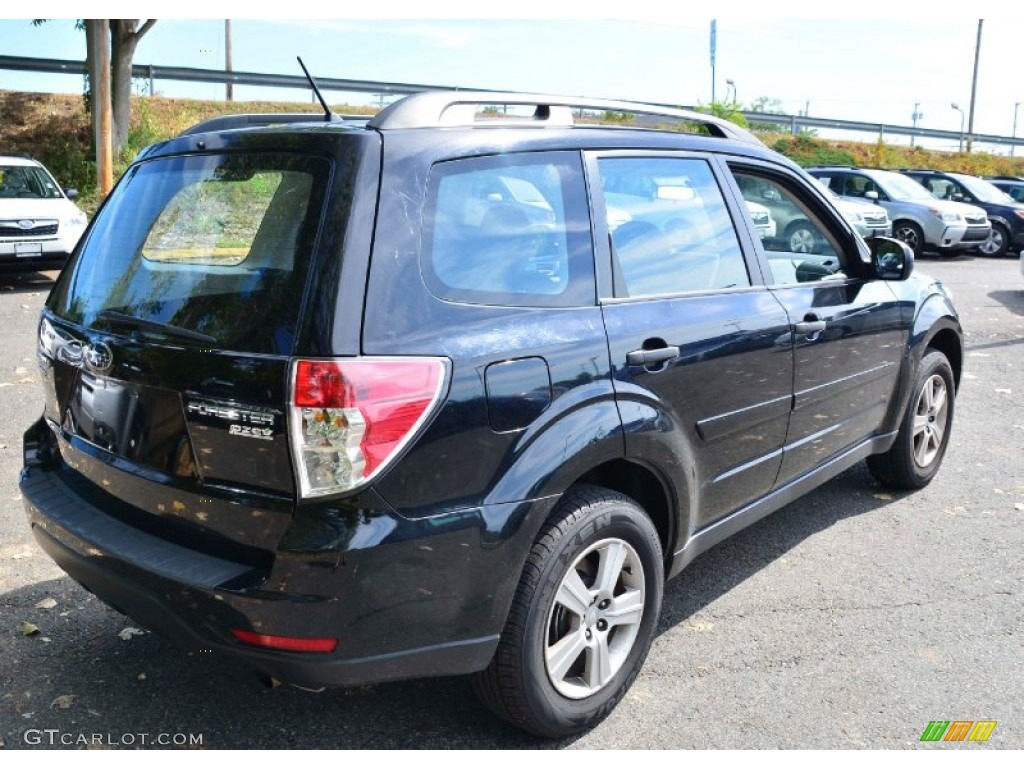 2011 Forester 2.5 X - Obsidian Black Pearl / Black photo #6