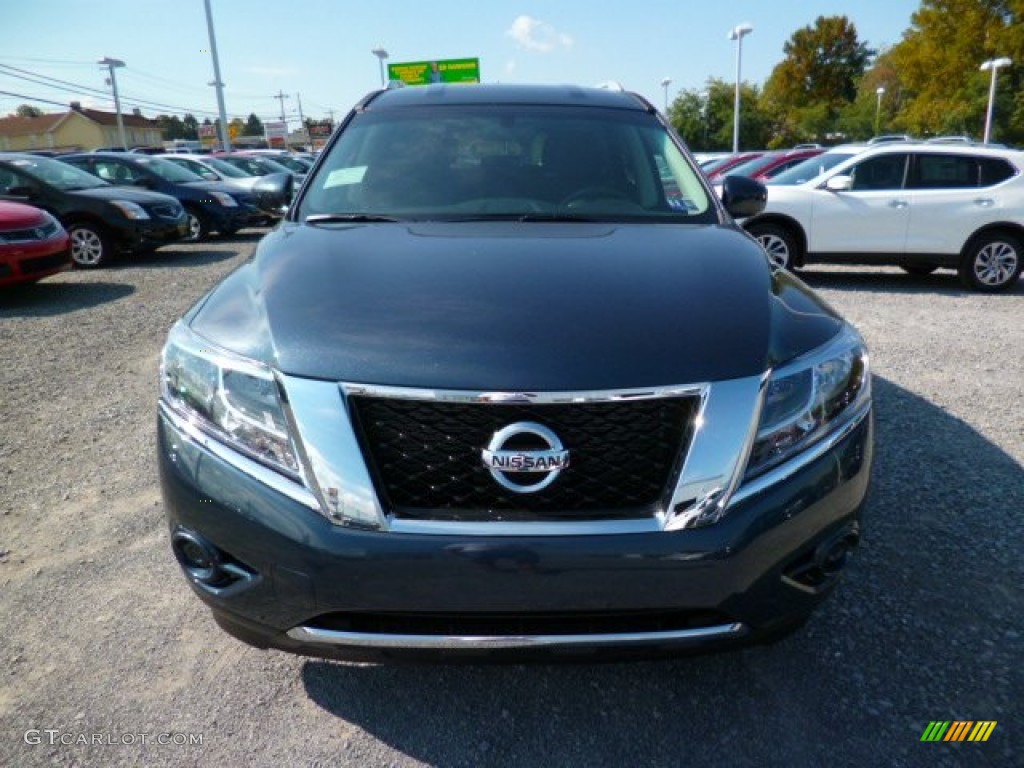 2014 Pathfinder SV AWD - Arctic Blue Metallic / Charcoal photo #2