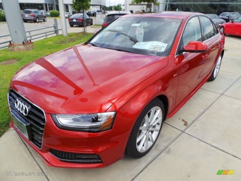 Volcano Red Metallic 2015 Audi A4 2.0T Premium Plus quattro Exterior Photo #97801509
