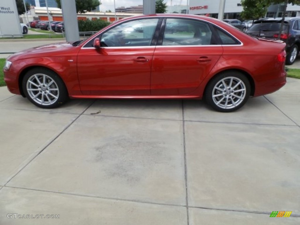 Volcano Red Metallic 2015 Audi A4 2.0T Premium Plus quattro Exterior Photo #97801530