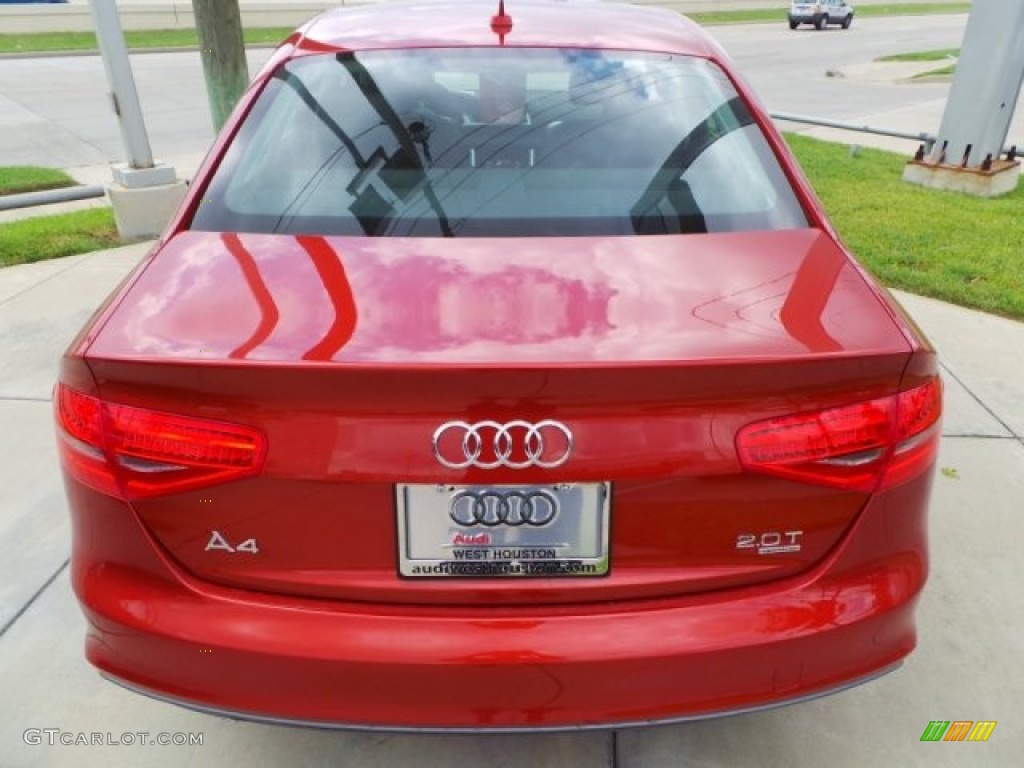 2015 A4 2.0T Premium Plus quattro - Volcano Red Metallic / Black photo #6