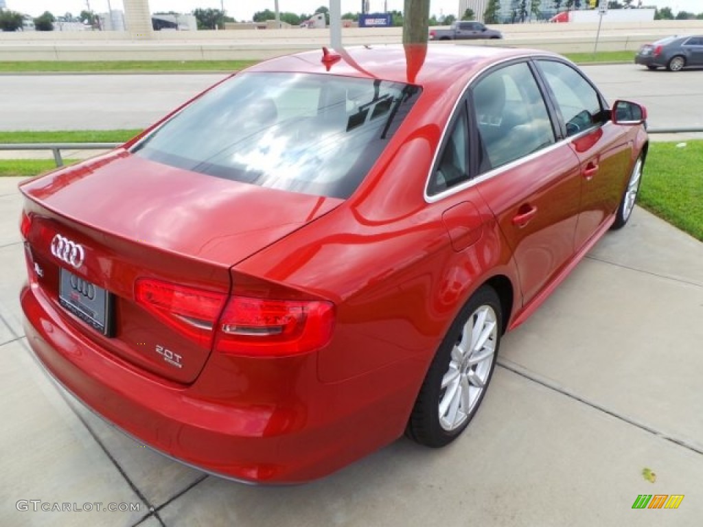 2015 A4 2.0T Premium Plus quattro - Volcano Red Metallic / Black photo #7