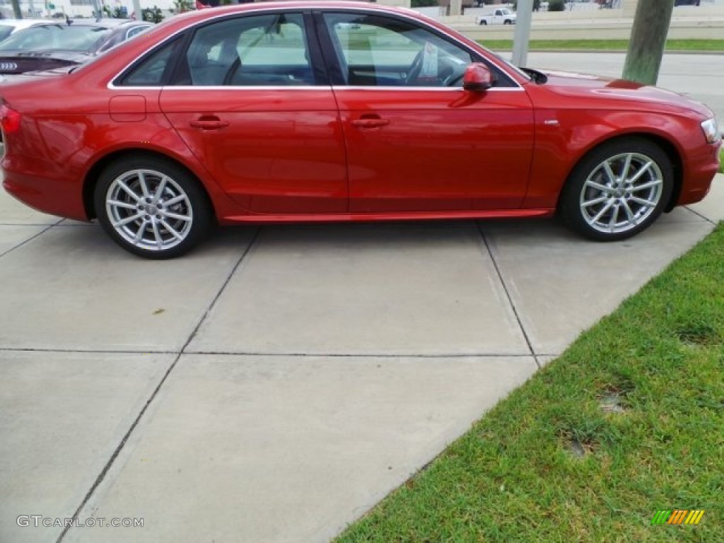 2015 A4 2.0T Premium Plus quattro - Volcano Red Metallic / Black photo #8