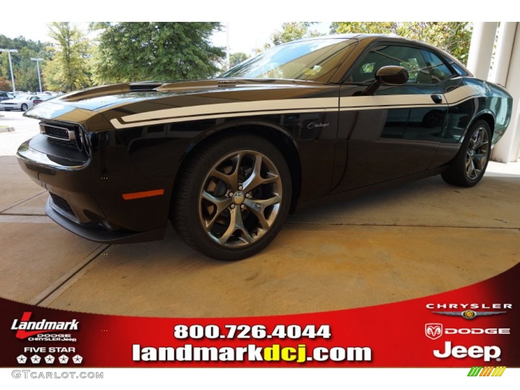 2015 Challenger R/T Plus - Pitch Black / Black photo #1