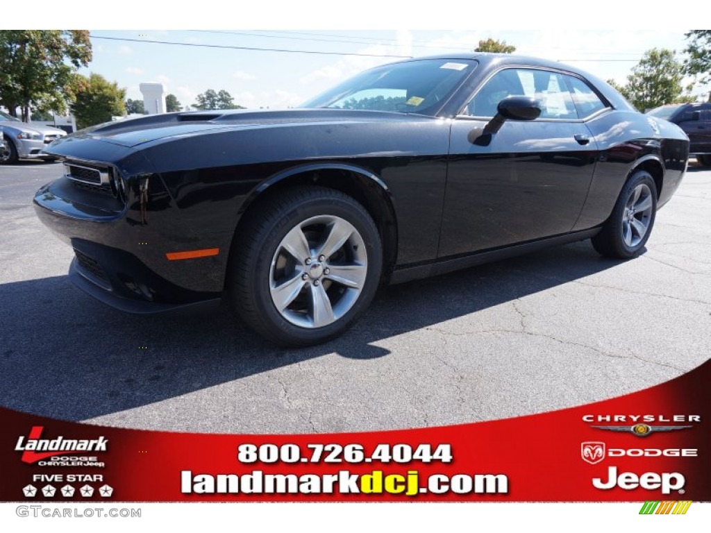 2015 Challenger SXT - Pitch Black / Black photo #1