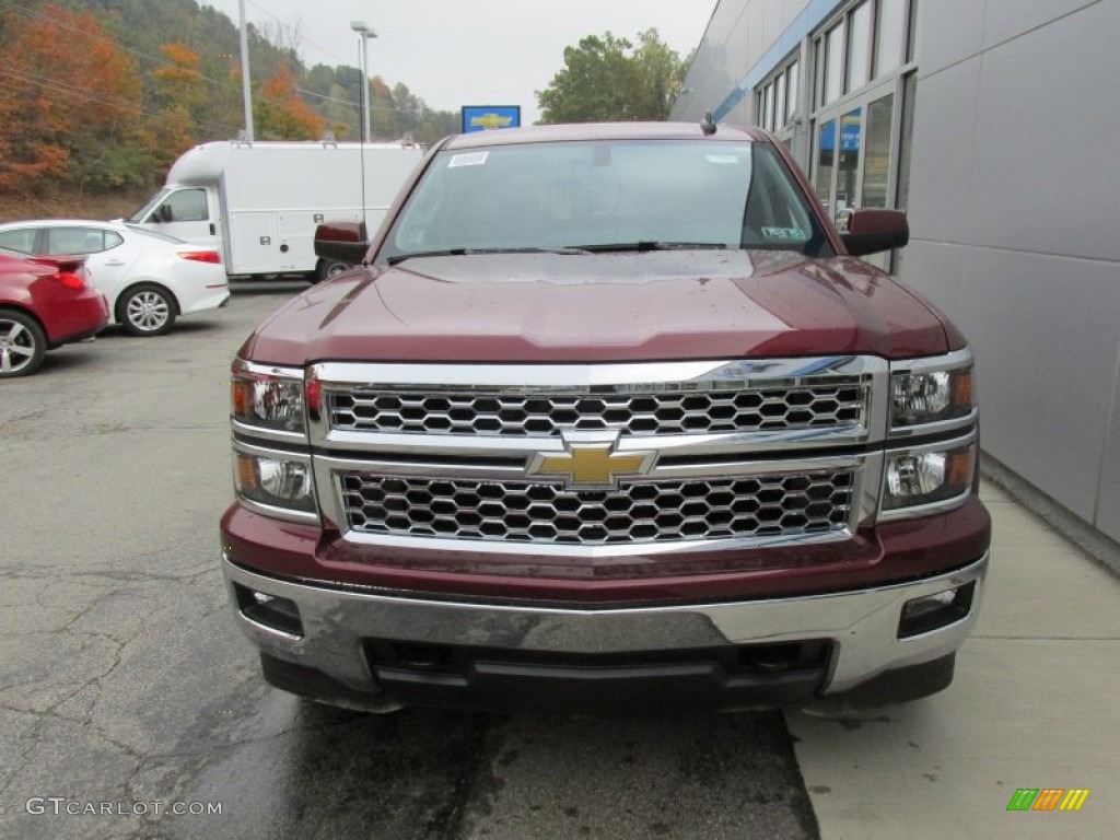 2015 Silverado 1500 LT Crew Cab 4x4 - Deep Ruby Metallic / Jet Black photo #10